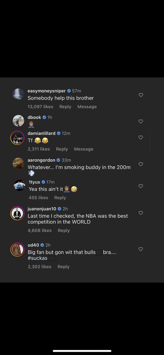 Peacekeee's tweet photo. I want nba players to comment under miles bridges and Kevin Porter jr Instagram like they had the same energy for Noah lyles. I see all y’all commenting kekekeing and roasting Noah. Where’s that energy for domestic violence? Y’all lose ur phones when domestic violence happens? https://t.co/bk02sr1cCy