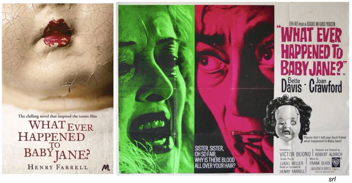 SaveRedlandLibr's tweet photo. 11:15pm TODAY on @BBCTwo
The 1962 #Horror #Thriller film🎥 “What Ever Happened to Baby Jane?” directed by #RobertAldrich from a screenplay by #LukasHeller.
Based on #HenryFarrell’s 1960 novel📖
🌟#BetteDavis #JoanCrawford #VictorBuono https://t.co/oL6RzcMomz