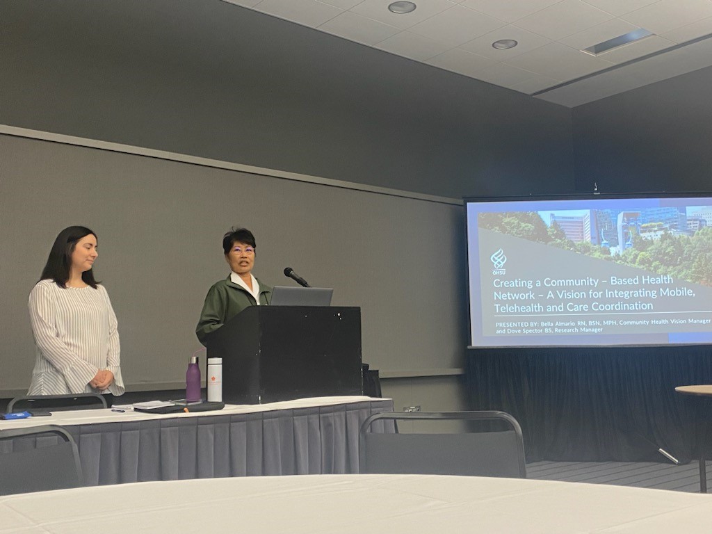Excited to see the Casey Community Outreach team presenting at the <a href="/Mobile_Clinics/">Mobile Healthcare Association</a> conference. Bella Almario &amp; Dove Spector led a breakout session sharing expertise &amp; experience creating a community-based health network that integrates mobile, telehealth &amp; care coordination.