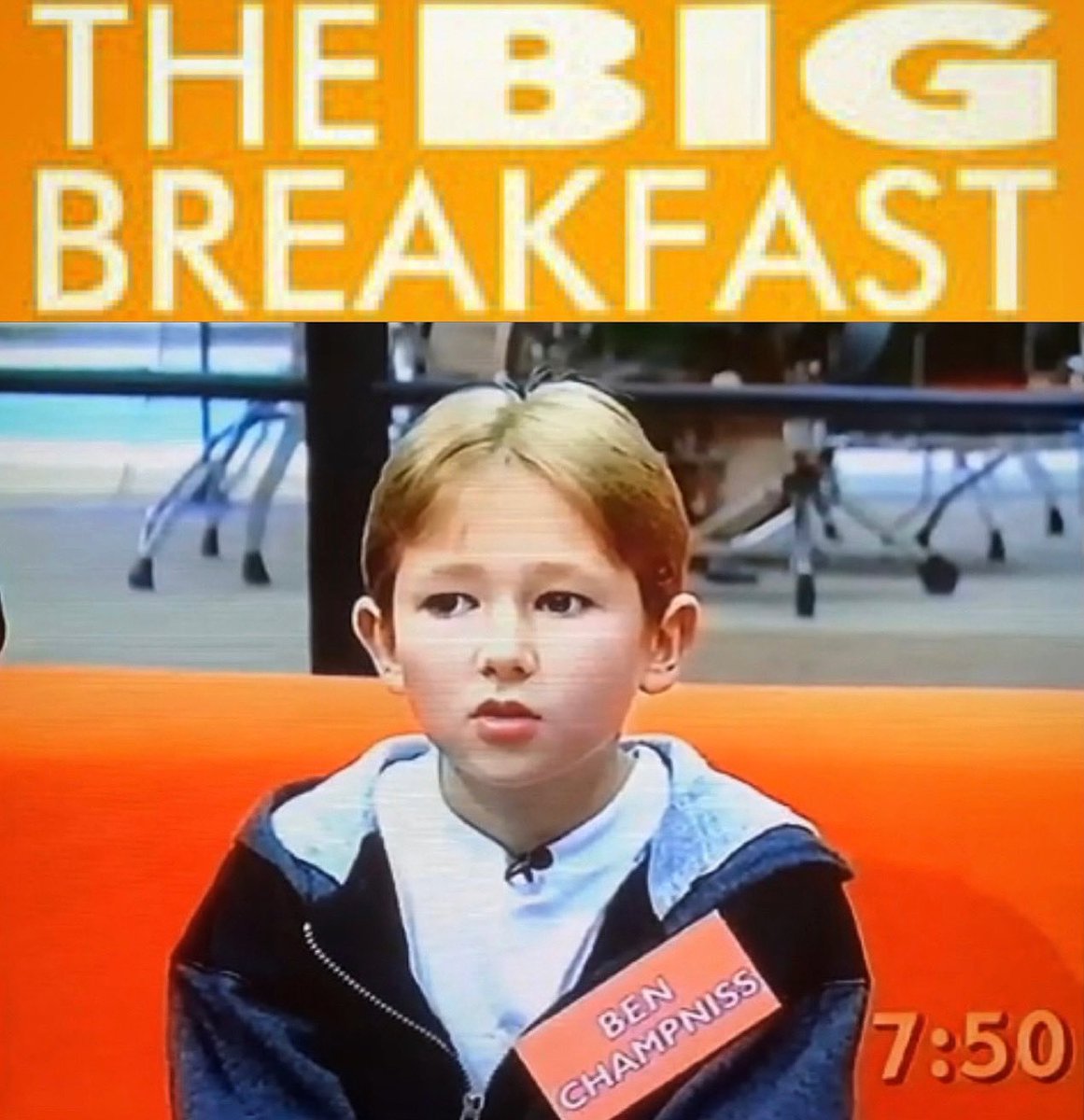 I’m not sure I knew it at 7.50am on the 11th October 1996, but my appearance on Channel 4’s The Big Breakfast, would change my outlook on life forever! Being on telly - nice….!!!! #thebigbreakfast