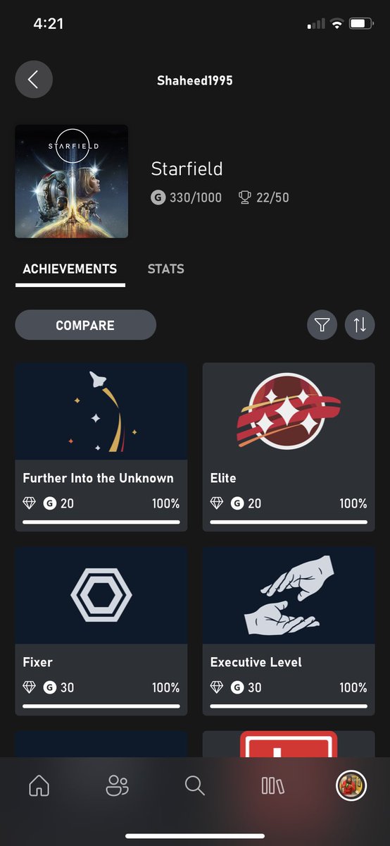 My achievements and time so far for starfield I barely have time to play cause all I do is work all the time wish I had  more free time but work is main priority!

#Starfield 
#Xbox
#justagamer
#MultiplatformGaming