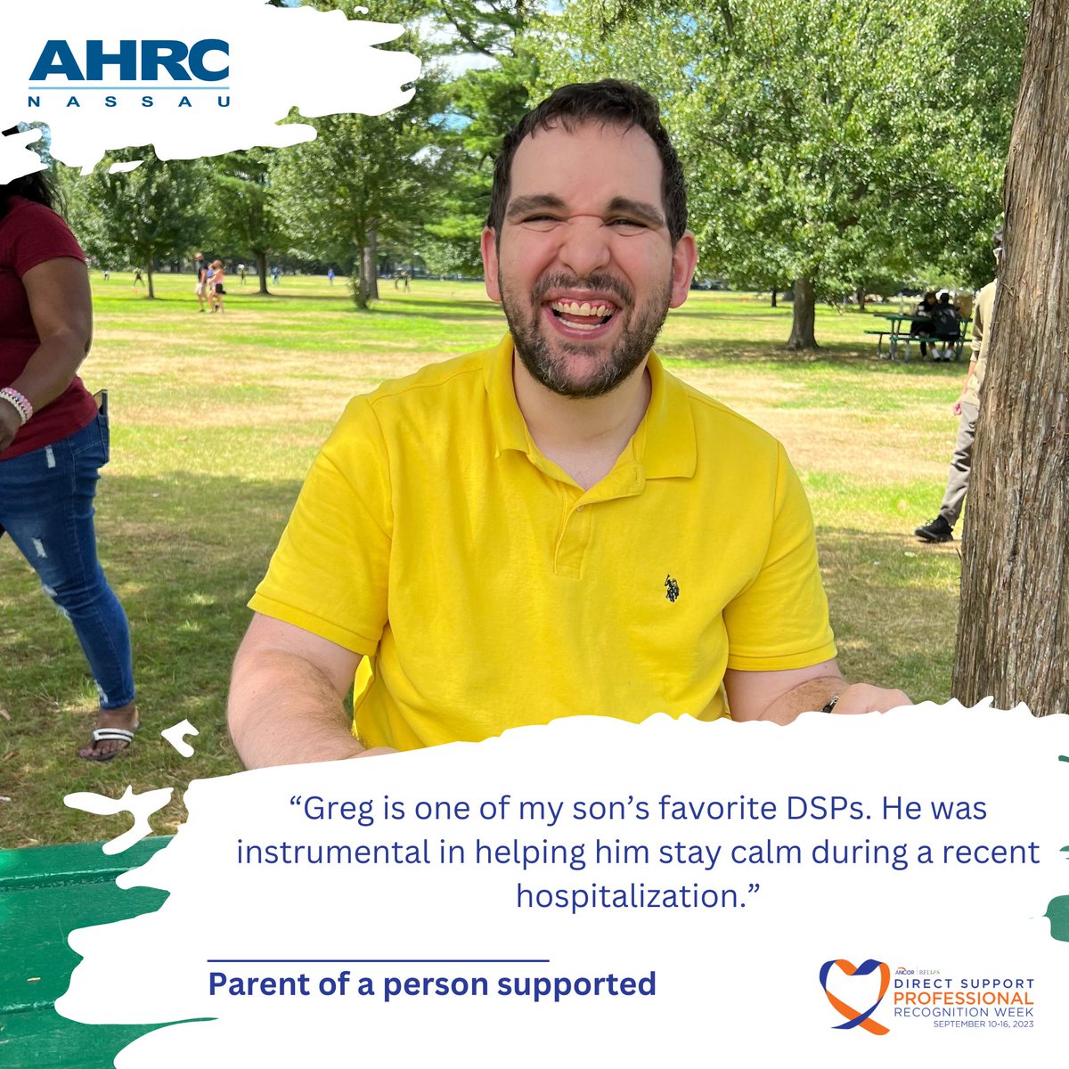 AHRCNassau's tweet photo. Join us in celebrating our hardworking DSPs. Special shout out to Greg Leville!
Thank you for going above and beyond to provide emotional support.
#DSPRW2023 #DirectSupport #DSPsrock #SupportServices #DirectCareServices #CommunityUnity #StaffAppreciation #DSPHeroes https://t.co/483AbmhHzi
