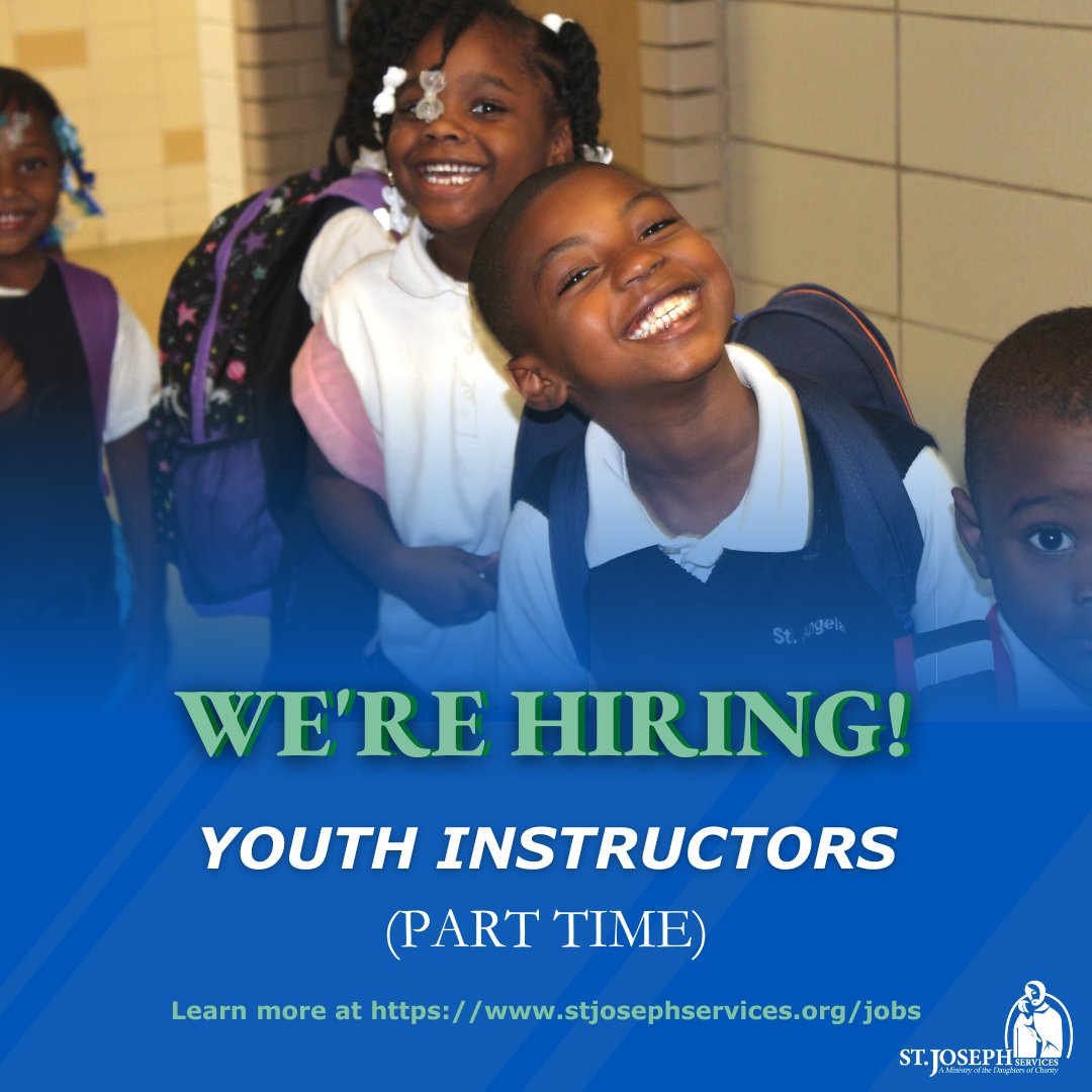stjosephchicago's tweet photo. 🌟 Join our team at #StJosephServices! 🎉
Passionate about youth education? 🧒👧
Become a part-time #YouthInstructor and inspire young minds! ✨
Transform lives and apply now:
🔗 https://t.co/vTbatUXeAw

#ChicagoJobs #TransformingLives #EducationJobs #ChicagoJobs https://t.co/6snldgy9QJ
