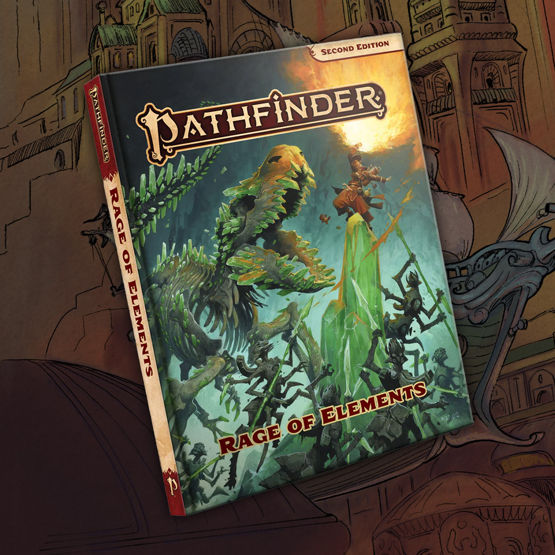Pathfinder 2e Rage of Elements releases here in Aus Mid October (hopefully). Get your preorders in, because we all know restocks take FOREVER. #pathfinder2e #rageofelements 

imaginaryadventures.com.au/collections/pa…