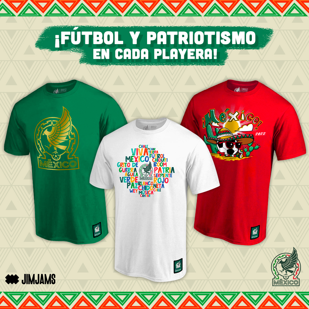 Jimjamsmx's tweet photo. Demuestra tu patriotismo y amor por el fútbol con las playeras de la Selección Mexicana. 🇲🇽⚽️Compra en: https://t.co/Y6SvRaAd2P

#seleccionmexicana #mexico #eltri #futbol #aficion #miseleccionmx https://t.co/WIvWB8VOtF