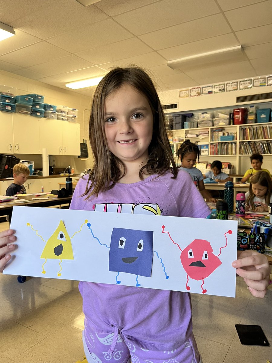 We discussed the primary colours in art today and then made shape monsters in red, blue and yellow! <a href="/merritt_ps/">WilliamHamiltonMerrittPS</a>