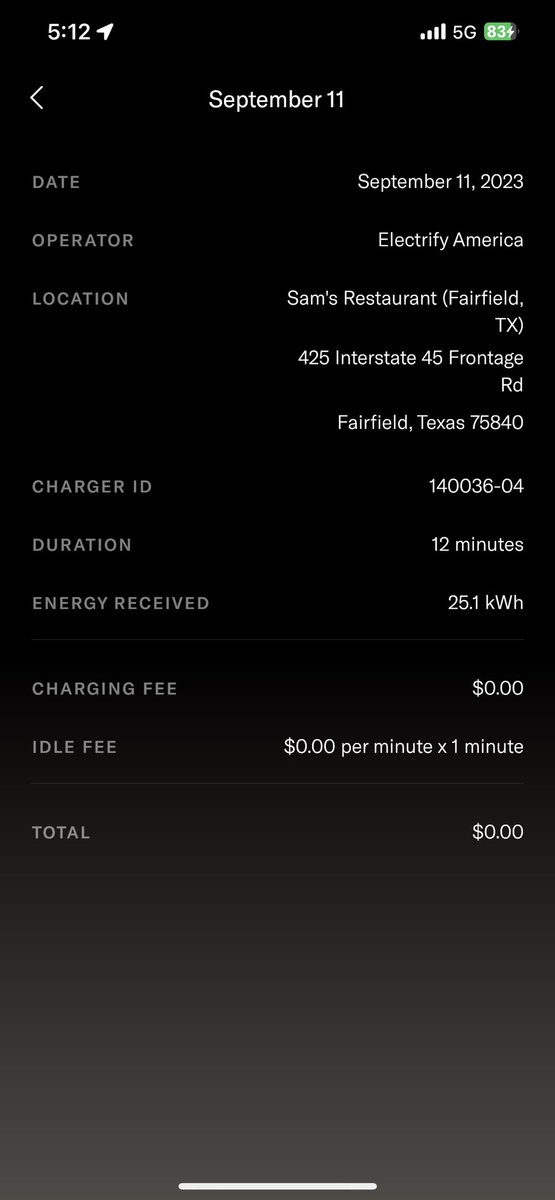 Electrify America - Fairview, TX
Score 10/10, surrounded by restaurants.
6x 350kW. Brand new station! Started in 50% SOC, +25.1 kWh in 12 min, avg 125.5 kW very descent speed at late curve.

#ElectrifyAmerica #EA #DCFC getting better!

@RateYourCharge