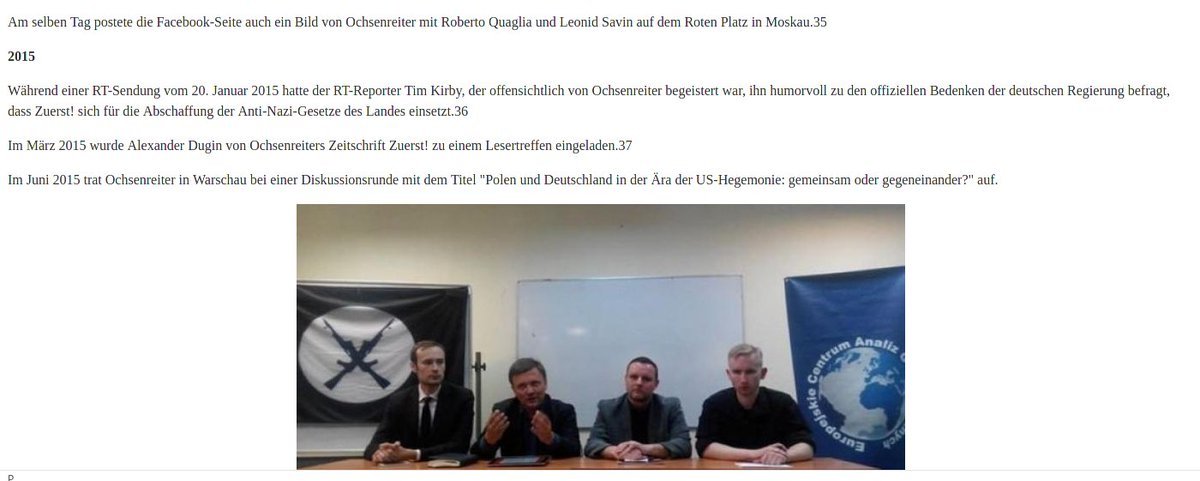 Gegen_die_AfD's tweet photo. Im Juni 2015 trat Ochsenreiter in Warschau bei einer Diskussionsrunde mit dem Titel "Polen und Deutschland in der Ära der US-Hegemonie: gemeinsam oder gegeneinander?" auf.
Bild: Bartosz Bekier, Mateusz Piskorski, Manuel Ochsenreiter und Michał Prokopowicz.#byebyeAfD #AfD #NoAfD https://t.co/ZqcvgLVZTz