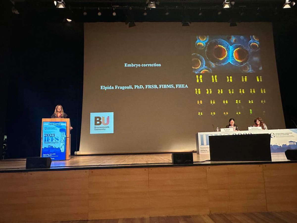 ElpidaFragouli's tweet photo. It was pleasure to present on mechanisms of mosaic embryo correction and other factors affecting mosaic calls during preimplantation genetic testing at IFFS2023 #mosaicism #PGT #NGS #IVF #Embryology https://t.co/l80nkTTxny