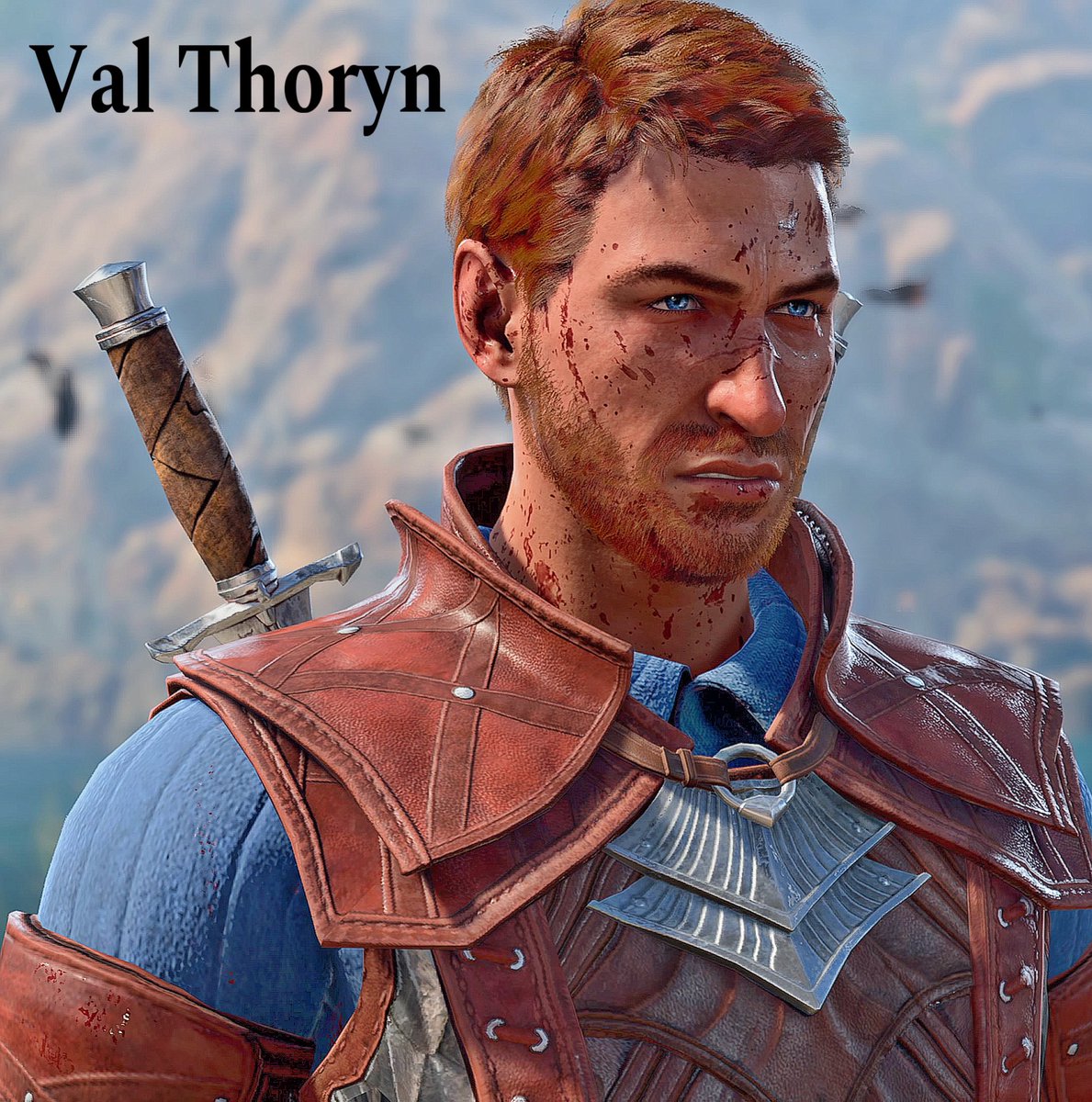 Skinister's tweet photo. Val Thoryn. Working on leveling up his fighter skills then I’ll start working on his rogue skills https://t.co/7l1OdestKs