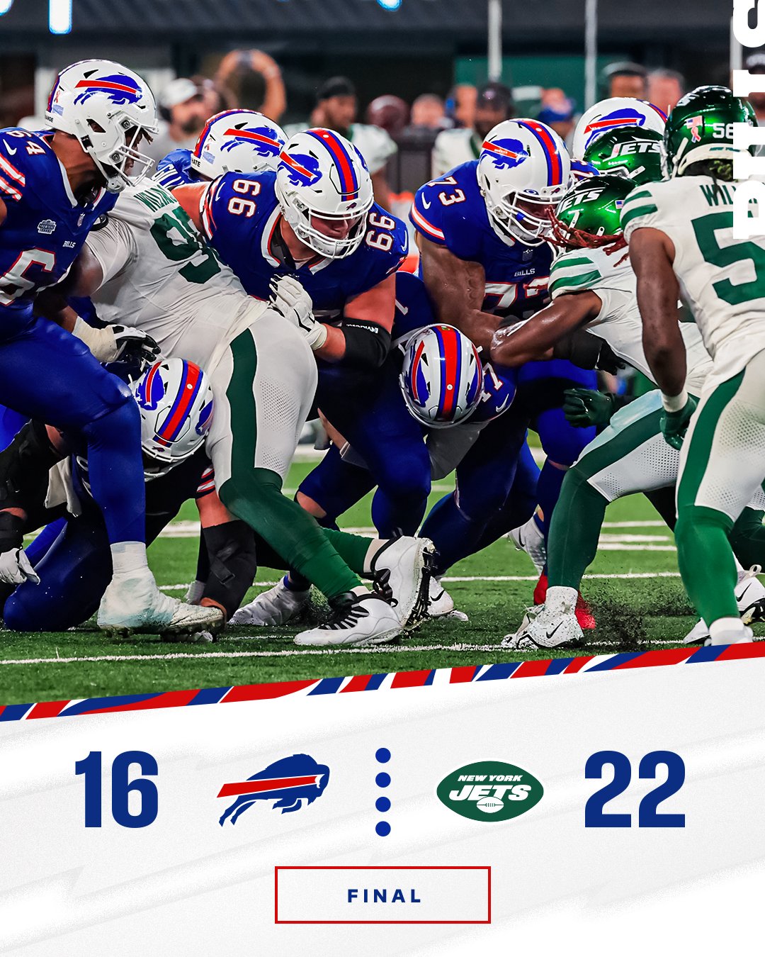 Buffalo Bills on X: 'Final. #BUFvsNYJ