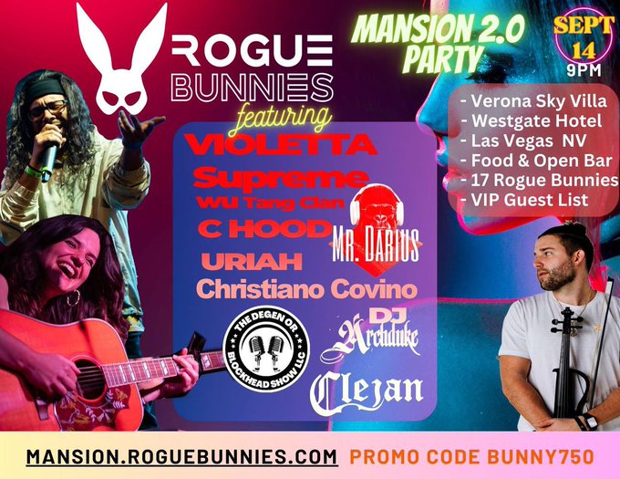 🔥We Have Quite A Lineup Of Entertainment For Our Rogue Mansion Party In VEGAS!   ⁉️Did You Buy Your Pass<a href="/tag/vegas"class="tags"><span>#vegas</span></a><a href="/tag/roguebunnies"class="tags"><span>#roguebunnies</span></a>
