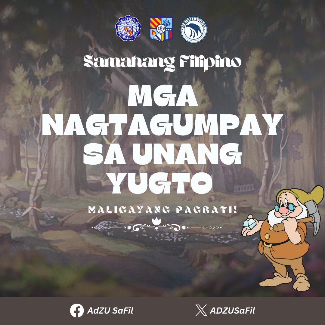 ADZUSaFil's tweet photo. Sa mga tagumpay sa Phase 1, isang makabuluhang hakbang ang inyong naabot! 👏🥳

Ito ang inaabangan natin, ang listahan ng mga napili para sa Phase 2 😍🌟 https://t.co/LRxqsbr2K8