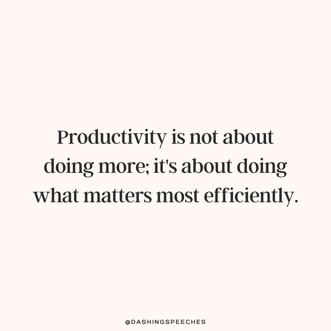 dashingspeeches's tweet photo. Productivity is not about doing more; it's about doing what matters most efficiently. 🚀 #Productivity #Focus https://t.co/9ETxRkA3tB