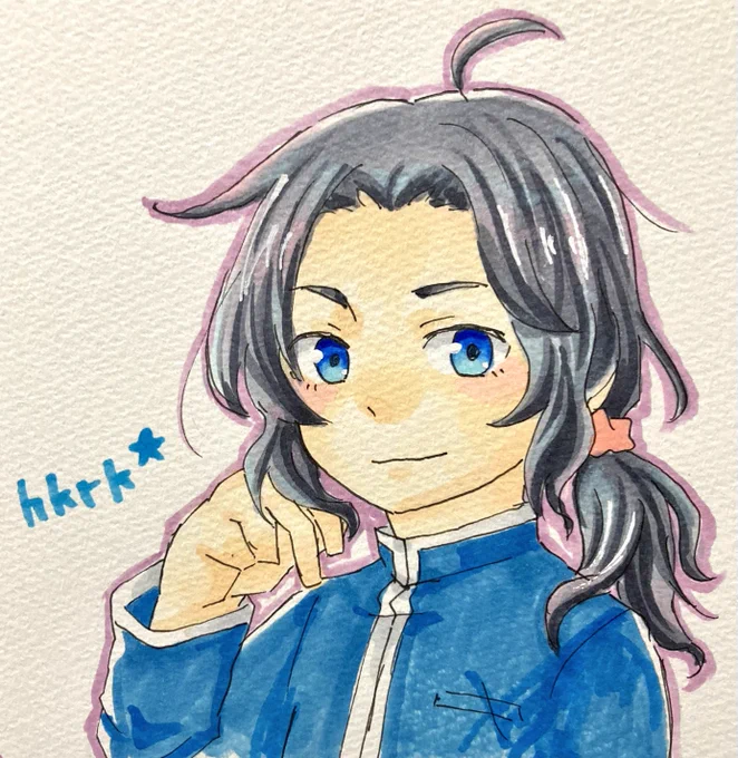 ひさしぶりにお絵描きお兄ちゃん 