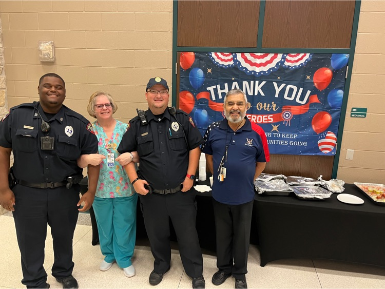 HumbleISD_PLE's tweet photo. Special shout out to our First Responders in the PLE Community!! Today we showed our appreciation by providing breakfast! Thank you for your service! https://t.co/YBD7WGd8FN