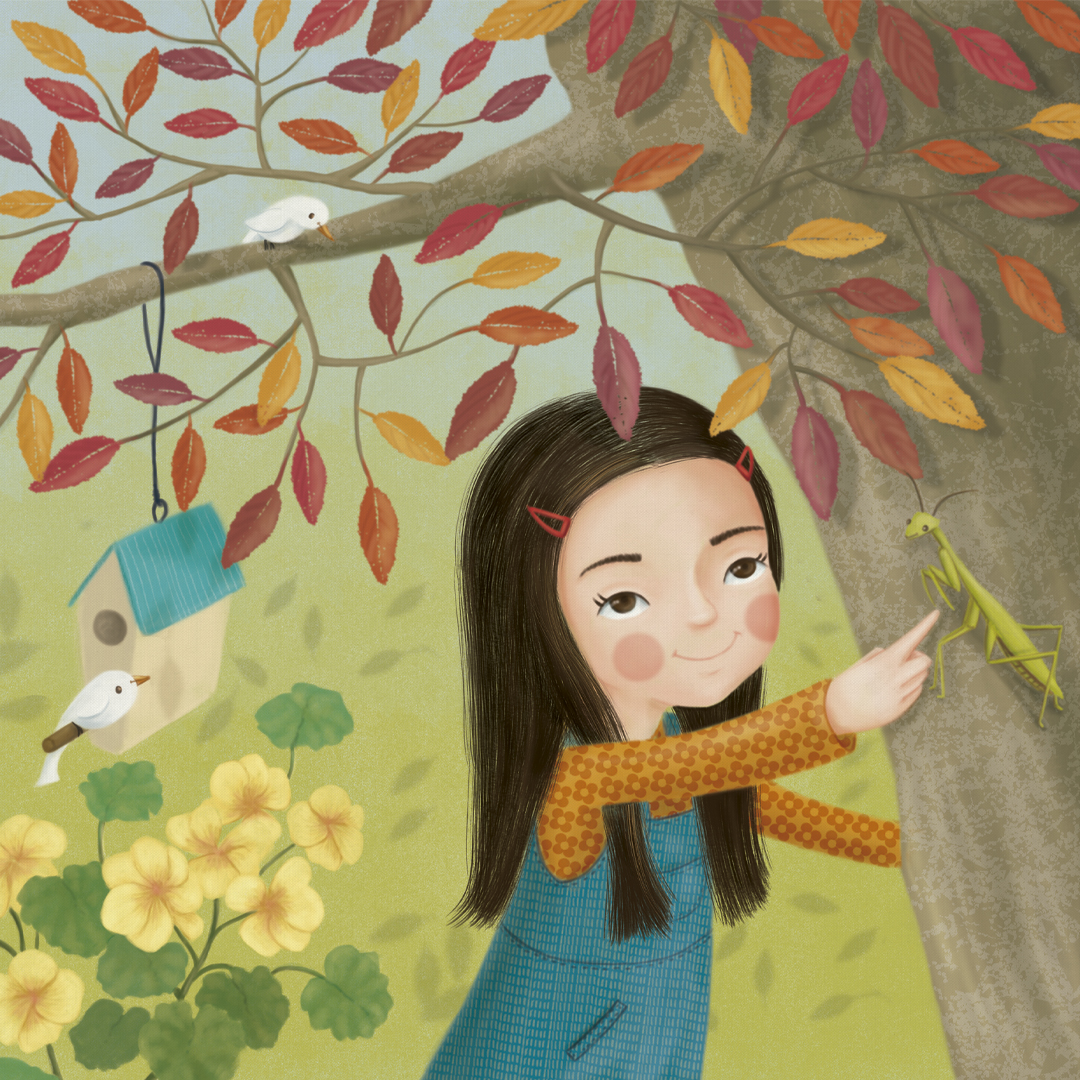 “Esta niña de ojos grandes amaba observar y escuchar. Mirar detenidamente, con ojos de lupa y mente de detective”. Alejandro De La O para editorial MB💕

#ilustradora #dibujo #draw #coloreadodigital #digitalpainting #photoshop #libroilustrado #picturebook #librosymaslibros