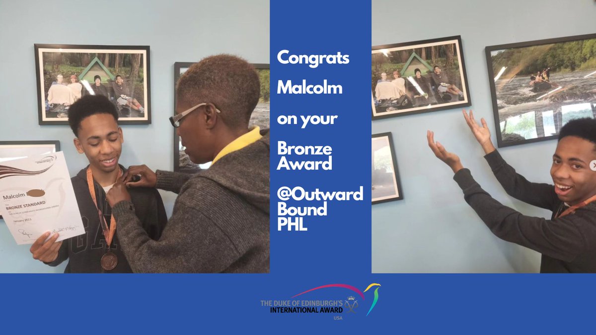 Sending our congratulations to Malcolm who finished up his Bronze Award recently <a href="/OutwardBoundPHL/">OutwardBound PHL</a>

#worldready #adventure #partnership