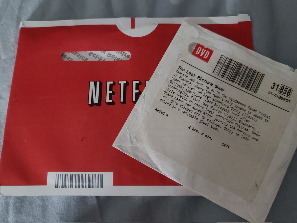 KorikoQueen's tweet image. Now watching The Last Picture Show. Fitting title for one of the last movies from @dvdnetflix #getthroughmyqueue