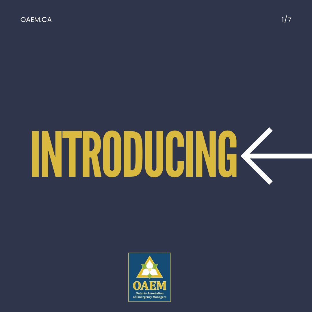 OAEM’s Member Ambassador Program is an outreach campaign that leverages the power of relationships!

Learn more about how to become an Ambassador to support your community by sharing emergency management awareness: oaem.ca/member_ambassa…

#emergencymanagement #community #oaem
