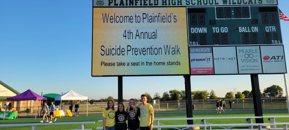 PfieldSuicPrev's tweet photo. Thank you to everyone who helped make the Suicide Prevention Walk possible! It was great to see everyone come together as a community to take a step towards breaking the stigma surrounding suicide and mental health! 🎗️ #yourstoryisntover https://t.co/Wr2Do8NMow