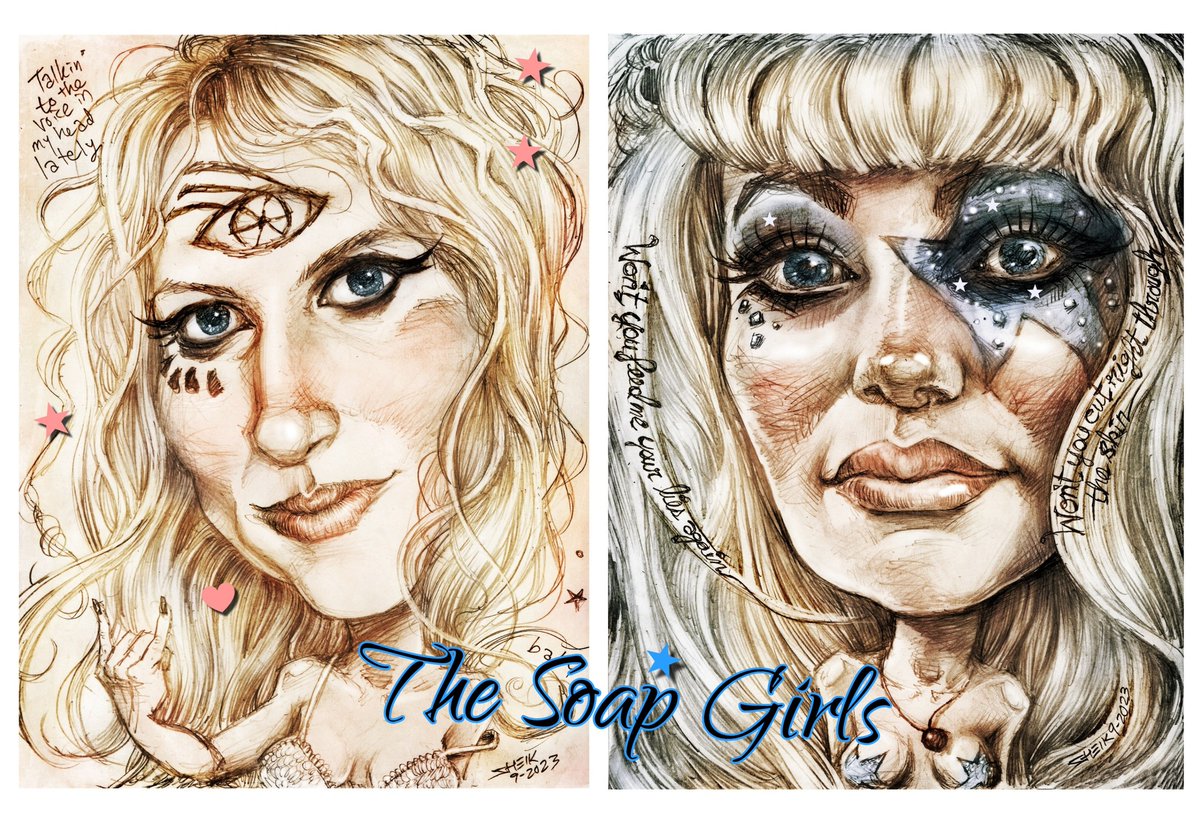 PartsUnknownPro's tweet photo. Soap Girls! ❤️#soapgirls #thesoapgirls
@The_SoapGirls #lovepotion #sheik #caricature #artistsontwitter https://t.co/GgP8STpzQe