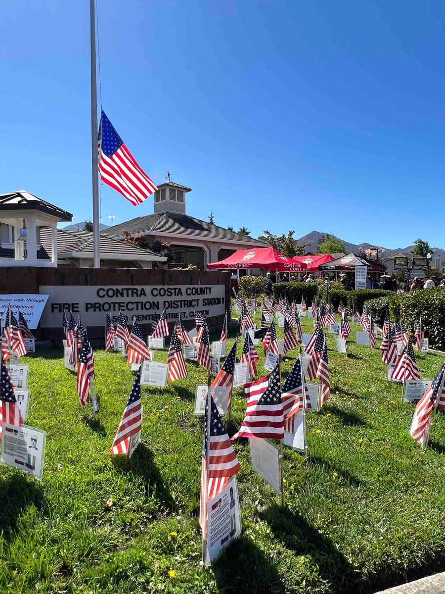 ContraCostaFire's tweet photo. Thank you to everyone who joined us for the Annual Fallen Firefighter Memorial Service. We will never forget the ultimate sacrifices made on this day 22 years ago. You can find the archived livestream on our Facebook page in case you missed it. https://t.co/dZ0GB2ToSv