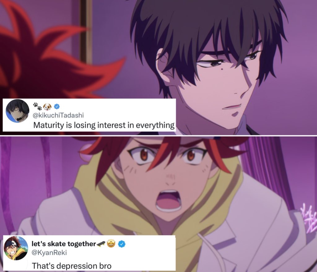 SK8 the infinity texts ~ read pinned tweet tweet media