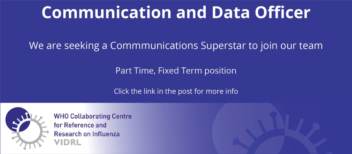 WE ARE HIRING - Communication and Data Officer Please follow this link for more details: melbournehealth.mercury.com.au/ViewPosition.a…