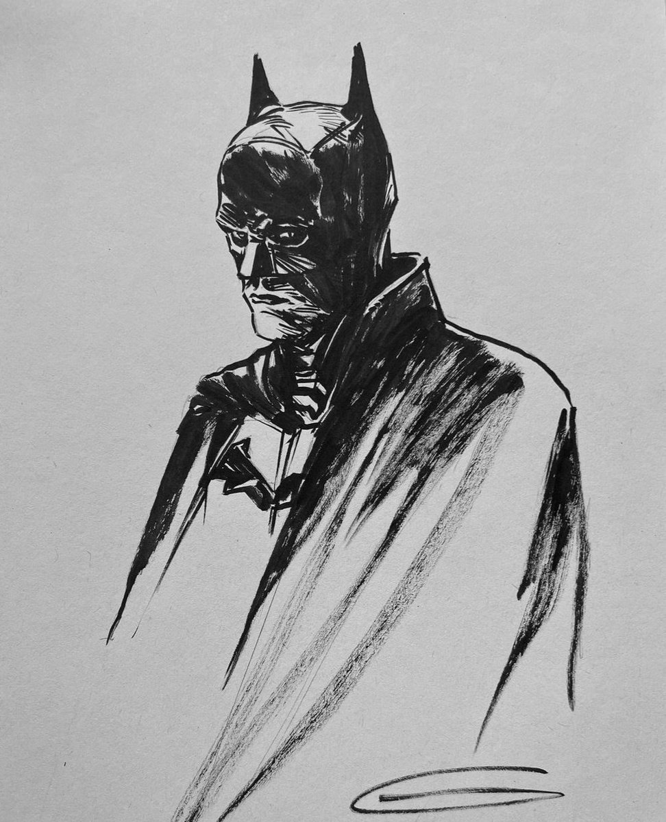 thebatfilm's tweet image. artworks of robert pattinson's batman, by batsuit designer glyn dillon.