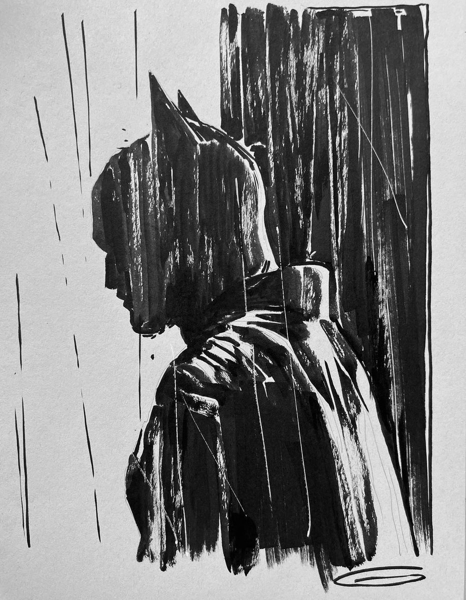 thebatfilm's tweet image. artworks of robert pattinson's batman, by batsuit designer glyn dillon.