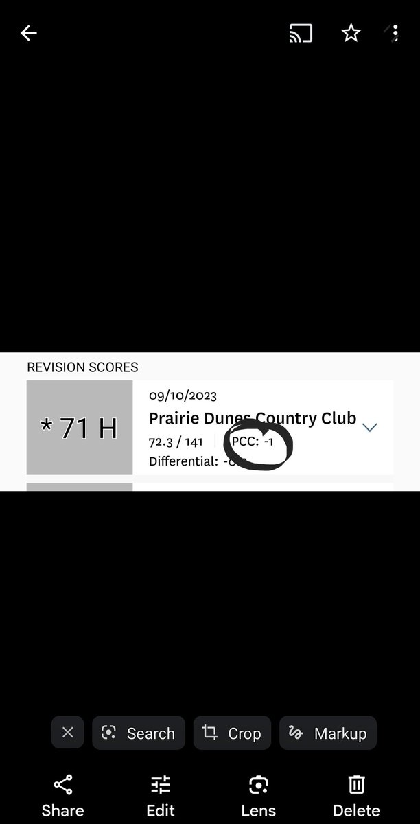 I've played in rain, 40 mph wind, and extreme cold/heat with no GHIN adjustment, until Sunday.  10 mph NE wind and 82 degrees = 1 stroke easier.  Go figure 🤔 <a href="/USGA/">USGA</a>