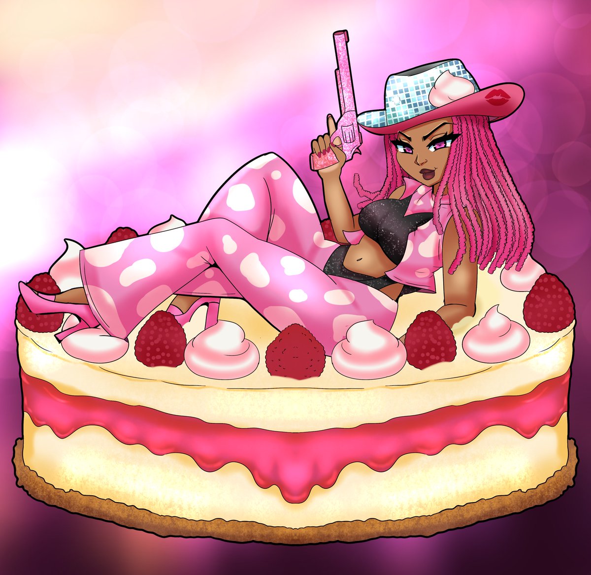 <a href="/lunabunneh/">Lunabunneh</a> whipped up some dessert art for Beryl. Small clip here x.com/i/status/16869… more to come soon...once i stop running these convention streets lol!