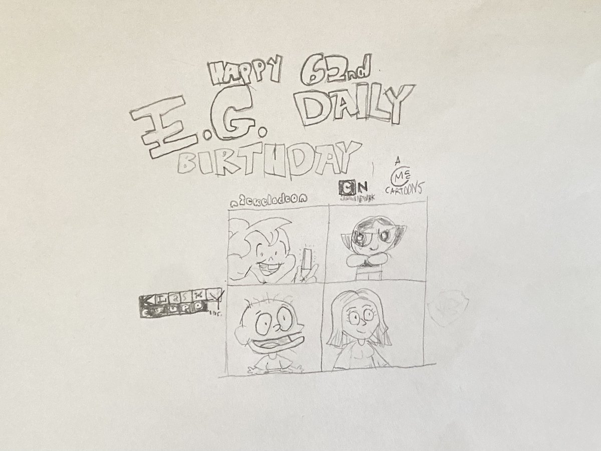 @RealEGDaily Happy 62nd E. G. Daily Birthday #chalkzone #rugrats #thepowerpuffgirls #CartoonNetwork #Nickelodeon #KlaskyCsupo