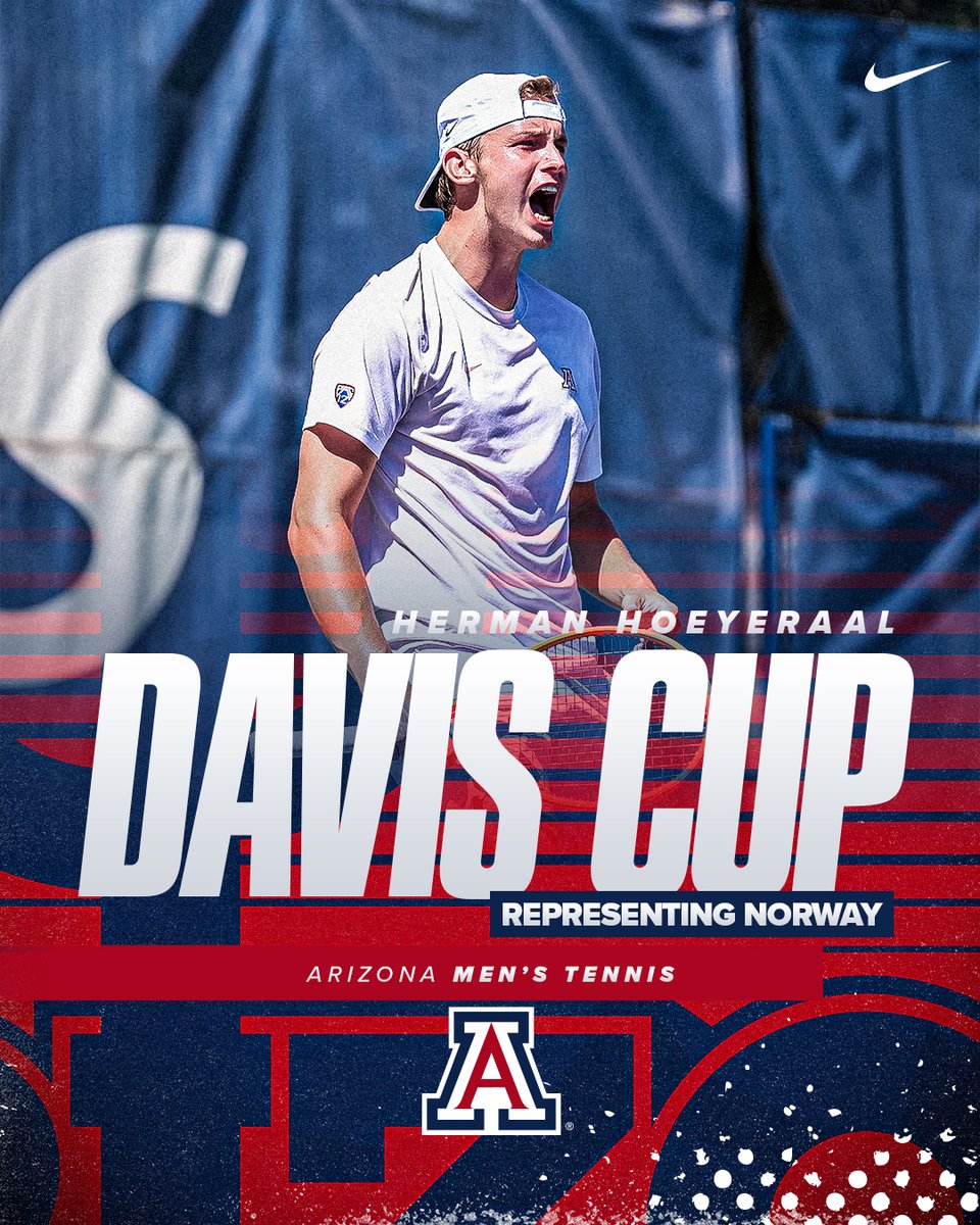 ArizonaMTennis's tweet image. 𝗥𝗘𝗣𝗣𝗜𝗡' 𝗔𝗧 𝗧𝗛𝗘 𝗗𝗔𝗩𝗜𝗦 𝗖𝗨𝗣

Can't wait to see @hermanhoeyeraal compete for Norway 👏

#BearDown x #ArizonaTennis