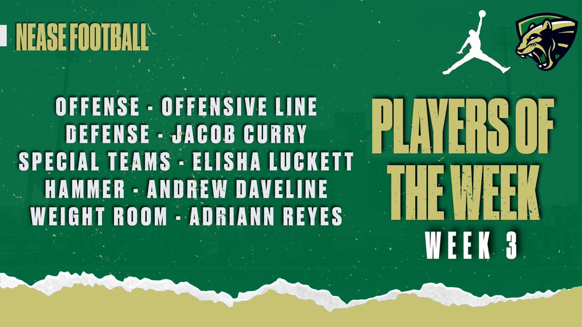 Congrats to our week 3 players of the week! 

Keep Hammering

#NEASE