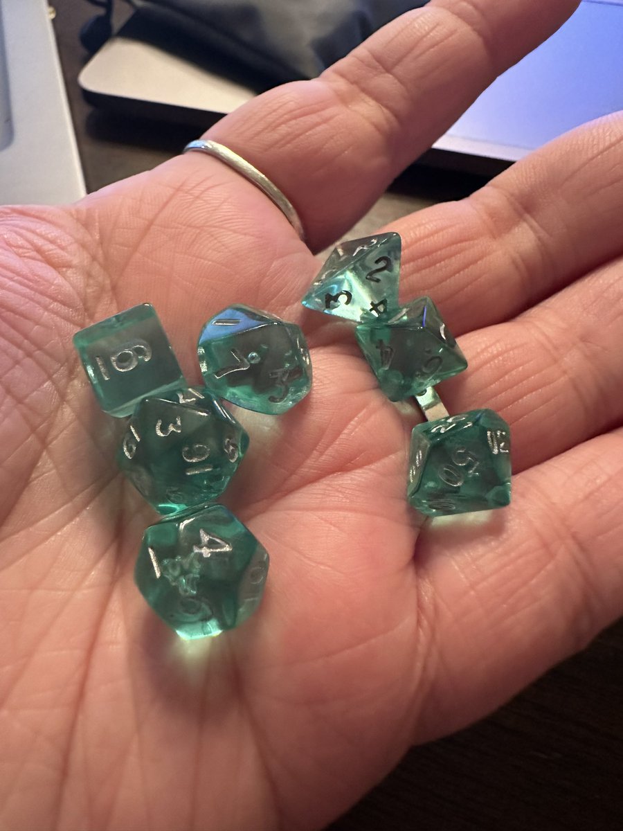 these are the tiniest dnd dice ever omfg