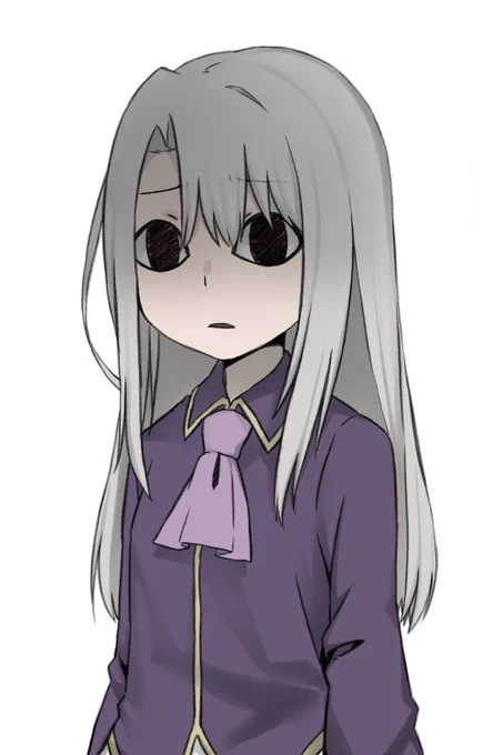 んで、エルデンリングの解説してくれるイリヤちゃんの表情差分。他にもあるけどお気に入りの4枚#イリヤ #立ち絵 