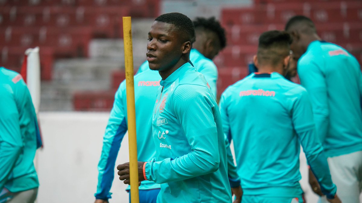 Así alinearía Ecuador 🇪🇨 mañana contra Uruguay 🇺🇾 

Dominguez 
Preciado 
Arboleda 
Torres 
Pacho 
Estupiñan
Gruezo 
Caicedo 
Ortiz 
J. Julio 
Enner

#confe #SiSePuede