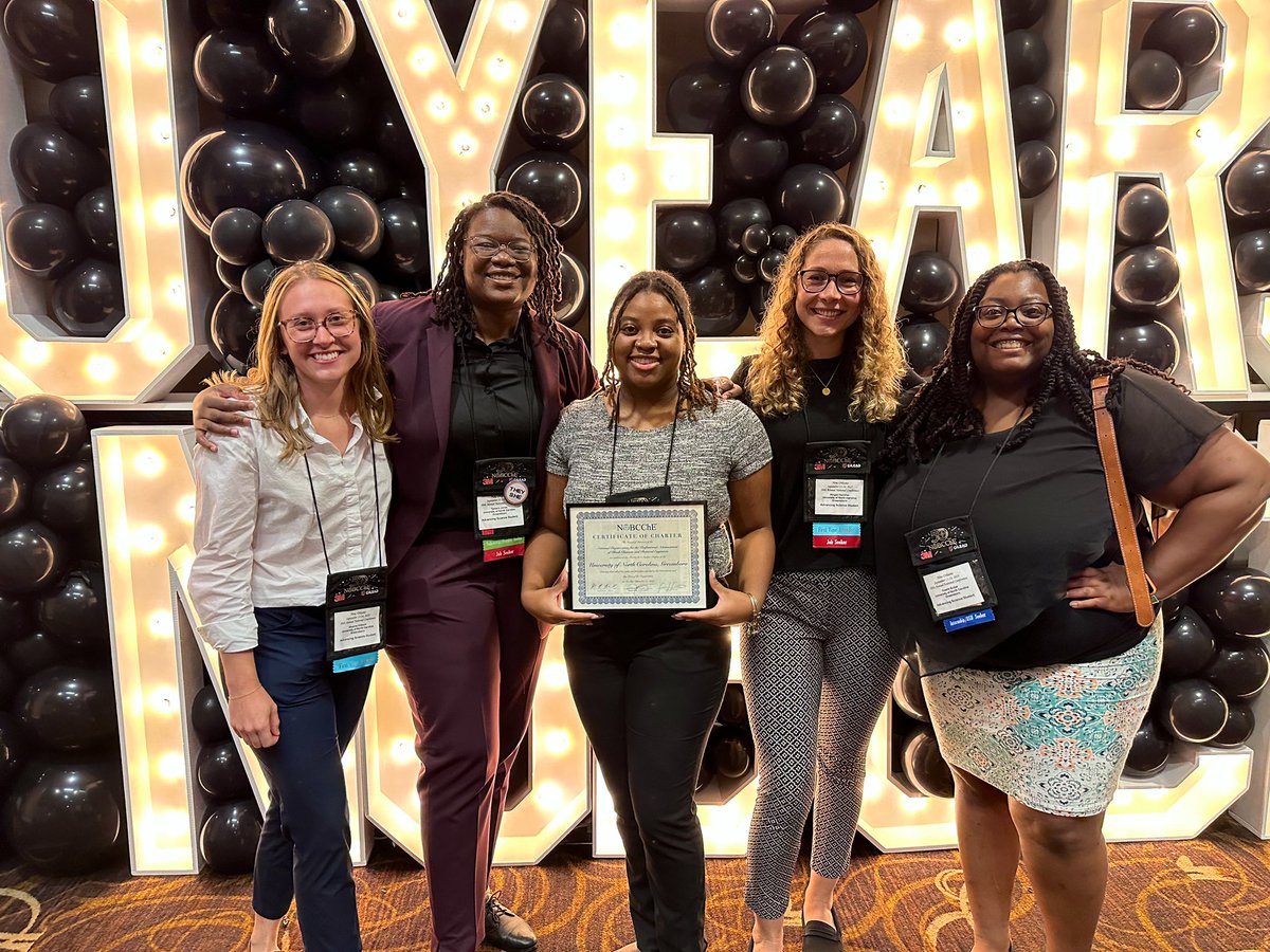 NOBCChE @ UNCG is officially chartered!!! 🎉✨👏🏼 #NOBCChE2023