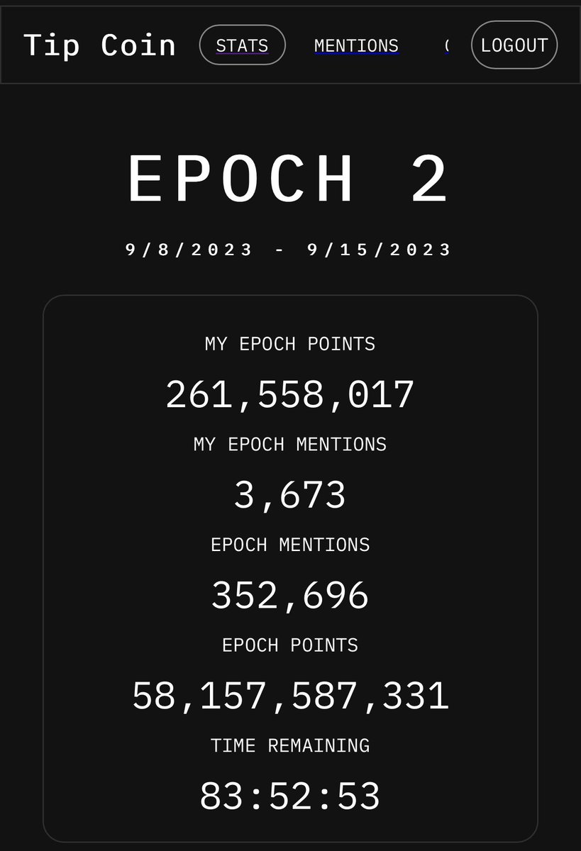 My last farming for today 

A little alpha $Tip for y’all all farmers 

The reply guys on X will earn more points 

You have more points to gain by just commenting $Tip / #Tip &amp; <a href="/tipcoineth/">tipcoin</a> 

👨‍🌾 repost + 👨‍🌾 comment $Tip / #Tip + 👨‍🌾 follow