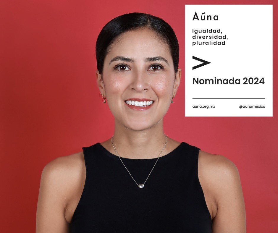 Emocionada les comparto que fui seleccionada como nominada por <a href="/AunaMexico/">Aúna México</a> para representar agendas y luchas en común para este próximo 2024. 

Un espacio de acompañamiento, hermanamiento y de representación política para las mujeres en México. 

#AúnaSomos #DiversasyJuntas