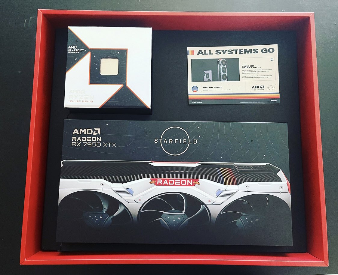 Lil_Lexi's tweet image. Look what AMD sent me!!

One of 500 Limited Edition Starfield Radeon RX 7900 XTX and a Ryzen 7 7800X3D processor! #GameOnAMD #AMDPartner

but hey.. guess what ?! 👀 

We also get to give one away !! 

Enter here: gleam.io/lnGJv/lil-lexi

#AD
