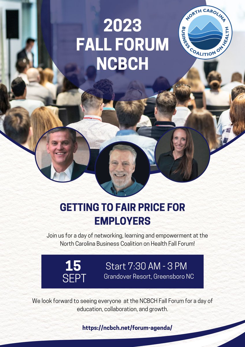 📢 Attention North Carolina HR/Benefit/Reward Leaders! 📢

We're just days away from the NCBCH Fall Forum, happening on Friday, September 15th, at the Grandover Resort in Greensboro, NC.
#fallforum