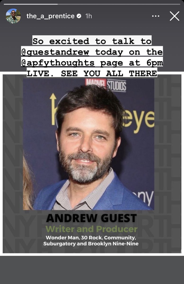 Join us at 6pm PST on IG live.