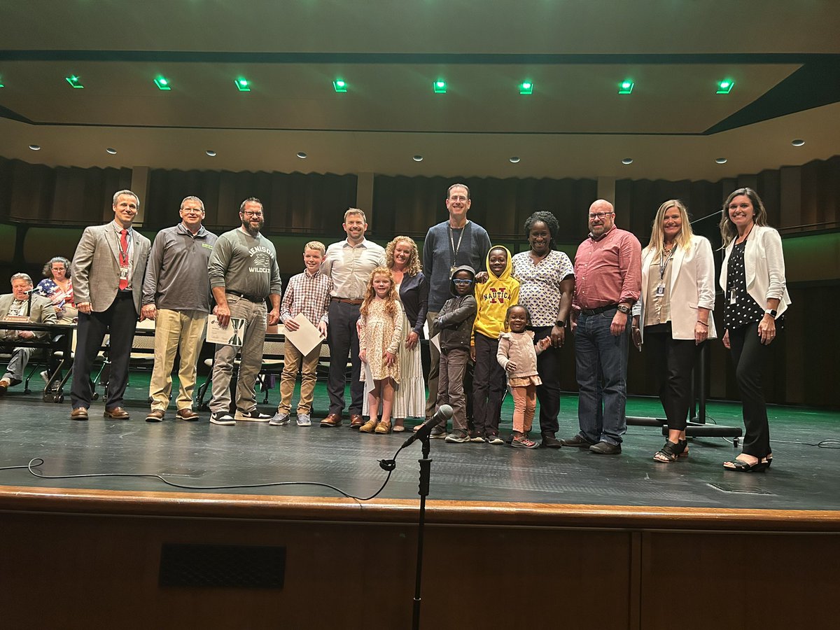 KristaOsterberg's tweet photo. Thank you @JenisonSchools Board for recognizing our amazing @JIAonline families, staff members, and community partners who are positively impacting our culture and community! #WildcatWay https://t.co/Y6pDRwSNGo