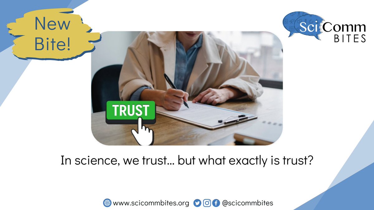 SciCommBites (@scicommbites) on Twitter photo 💬New #SciCommBites post💬 by Héctor L Torres Vera!
In science, we trust… but what exactly is trust?
Read at scicommbites.org/post/in-scienc…!
#SciComm #SciEngage #ScienceBitesBlogging
<a href="/science_bites/">Science Bites</a>
<a href="/scicommtrainers/">SciComm Trainers Network</a> 💬New #SciCommBites post💬 by Héctor L Torres Vera!
In science, we trust… but what exactly is trust?
Read at scicommbites.org/post/in-scienc…!
#SciComm #SciEngage #ScienceBitesBlogging
<a href="/science_bites/">Science Bites</a>
<a href="/scicommtrainers/">SciComm Trainers Network</a>