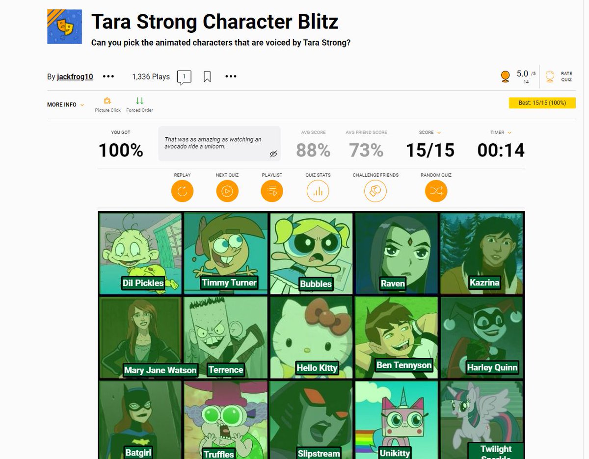 JoeCartin's tweet photo. @tarastrong So great when my two of my faves collide. Keep up the great work! #sporcle @sporcle 
https://t.co/3YoT3JsONq https://t.co/re71z2Zoc6