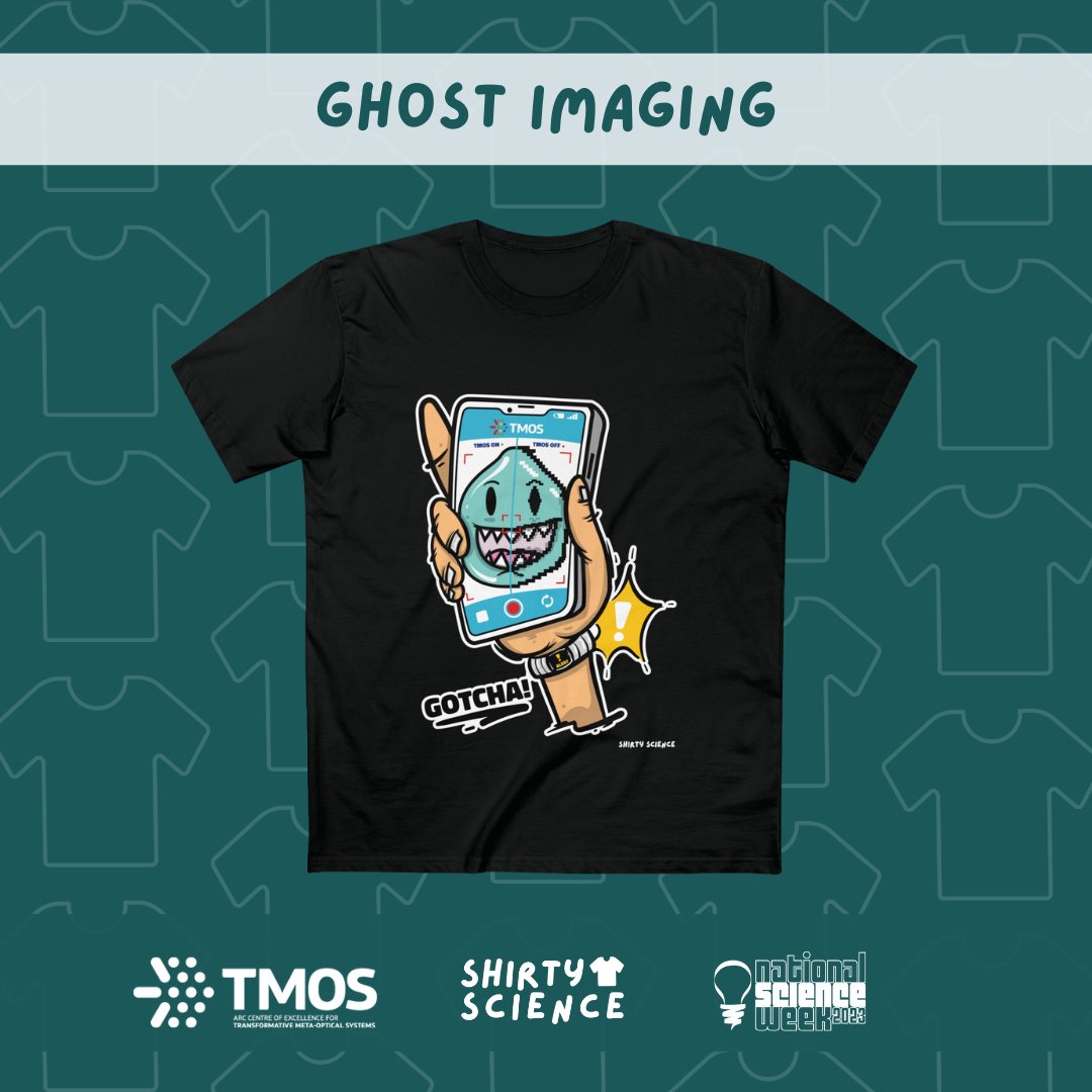 Almost a month since our Most Excellent Science Shirt event! 👕🎉
We are reliving all the excellent shirt designs and sparking conversations this #SciartSeptember!
Team Ghost Imaging presented an awesome interpretation of how nanoscale structures can be integrated into devices.