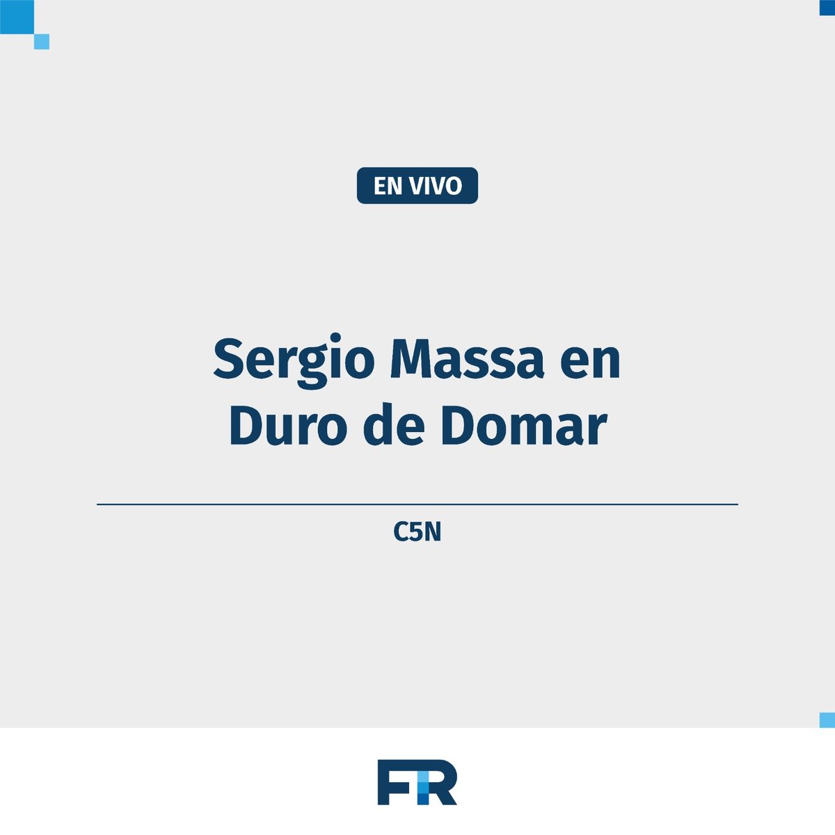 FrenteRenovador's tweet photo. 📺 | En instantes, @SergioMassa en #DuroDeDomar por @C5N.

🔗Seguilo en vivo: https://t.co/xRW9pWO6cW https://t.co/6fZCQBdglm